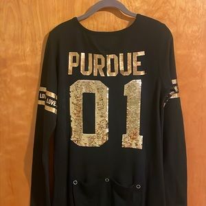 VS Pink X Purdue Boilermakers Thermal PJ Onesie